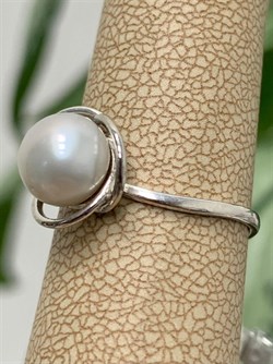 *Кольцо р.16,5 Серебристый Жемчуг д.7,5*8мм арт. 1.0814.0.b-617 Вес 1,76 г - фото 251303 *Кольцо р.16,5 Серебристый Жемчуг д.7,5*8мм арт. 1.0814.0.b-617 Вес 1,76 г - фото 251303