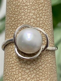 *Кольцо р.16,5 Серебристый Жемчуг д.7,5*8мм арт. 1.0814.0.b-617 Вес 1,76 г - фото 251305 *Кольцо р.16,5 Серебристый Жемчуг д.7,5*8мм арт. 1.0814.0.b-617 Вес 1,76 г - фото 251305