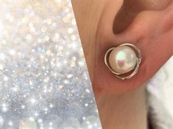 *Серьги Пусеты Белый Жемчуг д.7,5*8мм арт. 2.0814.0.b-338 Вес 2,98 г - фото 251308 *Серьги Пусеты Белый Жемчуг д.7,5*8мм арт. 2.0814.0.b-338 Вес 2,98 г - фото 251308