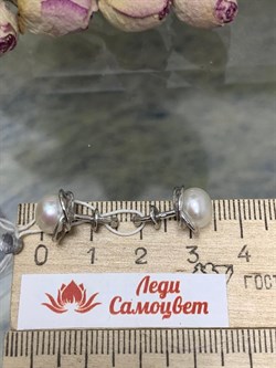 *Серьги Пусеты Белый Жемчуг д.7,5*8мм арт. 2.0814.0.b-338 Вес 2,98 г - фото 251312 *Серьги Пусеты Белый Жемчуг д.7,5*8мм арт. 2.0814.0.b-338 Вес 2,98 г - фото 251312