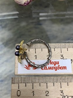 *Кольцо р.18 Пальма Черный Жемчуг арт. 37-КЛ57-000 вес 3,97 г - фото 251356 *Кольцо р.18 Пальма Черный Жемчуг арт. 37-КЛ57-000 вес 3,97 г - фото 251356