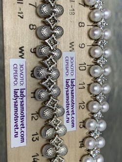 *Колье р.45 Белый Жемчуг д.6*6,5мм арт. 6.0388.0.b-566 Вес 64,53 г - фото 251428 *Колье р.45 Белый Жемчуг д.6*6,5мм арт. 6.0388.0.b-566 Вес 64,53 г - фото 251428