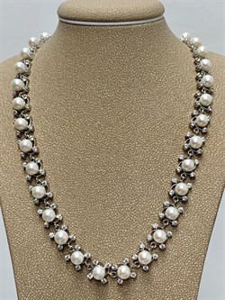 *Колье р.50 Белый Жемчуг д.10,5*11мм арт. Ж6104р-604 Вес 37,42 г - фото 251439 *Колье р.50 Белый Жемчуг д.10,5*11мм арт. Ж6104р-604 Вес 37,42 г - фото 251439