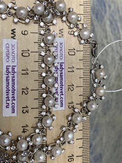 *Колье р.50 Белый Жемчуг д.10,5*11мм арт. Ж6104р-604 Вес 37,42 г - фото 251444 *Колье р.50 Белый Жемчуг д.10,5*11мм арт. Ж6104р-604 Вес 37,42 г - фото 251444