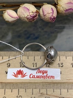 *Кольцо р.19 Серебристый Жемчуг д.10,5*11мм арт. 1.0093.0.b-461 Вес 3,03 г - фото 251490 *Кольцо р.19 Серебристый Жемчуг д.10,5*11мм арт. 1.0093.0.b-461 Вес 3,03 г - фото 251490