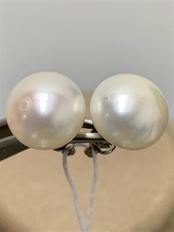 *Пусеты Белый Жемчуг д.11*11,5мм арт. 2.0119.0.b-256 Вес 4,21 г - фото 251550 *Пусеты Белый Жемчуг д.11*11,5мм арт. 2.0119.0.b-256 Вес 4,21 г - фото 251550