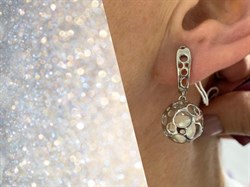 *Серьги Лунария Белый Жемчуг д.7*7,5мм арт. 2.0744.a.m-173 Вес 6,99 г - фото 251826 *Серьги Лунария Белый Жемчуг д.7*7,5мм арт. 2.0744.a.m-173 Вес 6,99 г - фото 251826