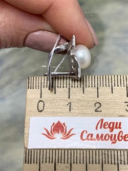 *Серьги Белый Жемчуг д.8*8,5мм арт. 2151409b-231 Вес 4,7 г - фото 252102 *Серьги Белый Жемчуг д.8*8,5мм арт. 2151409b-231 Вес 4,7 г - фото 252102