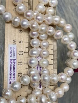 *Ожерелье р.90 д.8*9 Белый Жемчуг арт. 800900940000.090-886 - фото 252116 *Ожерелье р.90 д.8*9 Белый Жемчуг арт. 800900940000.090-886 - фото 252116