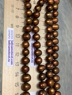 *Ожерелье р.120 д.9*10мм Шоколадный Жемчуг арт. 8041215.0.120-647 - фото 252133 *Ожерелье р.120 д.9*10мм Шоколадный Жемчуг арт. 8041215.0.120-647 - фото 252133