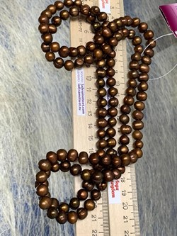 *Ожерелье р.120 д.9*10мм Шоколадный Жемчуг арт. 8041215.0.120-647 - фото 252134 *Ожерелье р.120 д.9*10мм Шоколадный Жемчуг арт. 8041215.0.120-647 - фото 252134