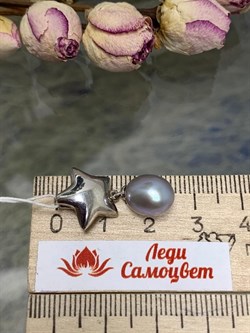 *Кулон Серебристый Жемчуг д.8,5*9мм арт. 3.0698.0.d-726 Вес 2,64 г - фото 252171 *Кулон Серебристый Жемчуг д.8,5*9мм арт. 3.0698.0.d-726 Вес 2,64 г - фото 252171