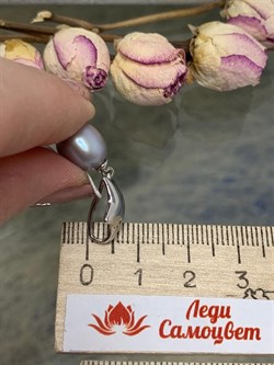 *Кулон Серебристый Жемчуг д.8,5*9мм арт. 3.0698.0.d-726 Вес 2,64 г - фото 252173 *Кулон Серебристый Жемчуг д.8,5*9мм арт. 3.0698.0.d-726 Вес 2,64 г - фото 252173