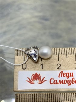 *Кулон Белый Жемчуг д.7*7,5мм арт. 3.0623.0.d-910 Вес 1,67 г - фото 252184 *Кулон Белый Жемчуг д.7*7,5мм арт. 3.0623.0.d-910 Вес 1,67 г - фото 252184