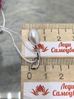 *Кулон Белый Жемчуг д.7,5*8мм арт. 3.0695.0.d-662 Вес 1,47 г - фото 252188 *Кулон Белый Жемчуг д.7,5*8мм арт. 3.0695.0.d-662 Вес 1,47 г - фото 252188