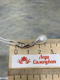 *Кулон Белый Жемчуг д.7,5*8мм арт. 3.0695.0.d-662 Вес 1,47 г - фото 252189 *Кулон Белый Жемчуг д.7,5*8мм арт. 3.0695.0.d-662 Вес 1,47 г - фото 252189