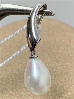 *Кулон Белый Жемчуг д.7,5*8мм арт. 3.0695.0.d-662 Вес 1,47 г - фото 252191 *Кулон Белый Жемчуг д.7,5*8мм арт. 3.0695.0.d-662 Вес 1,47 г - фото 252191