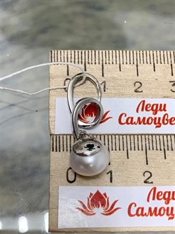 *Кулон Белый Жемчуг д.10,5*11,5мм арт. 3.0302.b-624 Вес 2,79 г - фото 252195 *Кулон Белый Жемчуг д.10,5*11,5мм арт. 3.0302.b-624 Вес 2,79 г - фото 252195