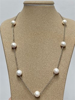 *Ожерелье р.45 Белый Жемчуг д.7,5*8мм арт. 6.0007.d.f-518 Вес 7,23 г - фото 252343 *Ожерелье р.45 Белый Жемчуг д.7,5*8мм арт. 6.0007.d.f-518 Вес 7,23 г - фото 252343