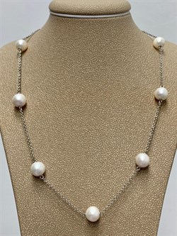 *Ожерелье р.50 Белый Жемчуг д.7,5*8мм арт. 6.0007.d.f-655 Вес 8,15 г - фото 252502 *Ожерелье р.50 Белый Жемчуг д.7,5*8мм арт. 6.0007.d.f-655 Вес 8,15 г - фото 252502