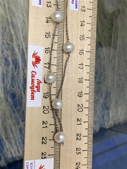 *Ожерелье р.50 Белый Жемчуг д.7,5*8мм арт. 6.0007.d.f-655 Вес 8,15 г - фото 252506 *Ожерелье р.50 Белый Жемчуг д.7,5*8мм арт. 6.0007.d.f-655 Вес 8,15 г - фото 252506