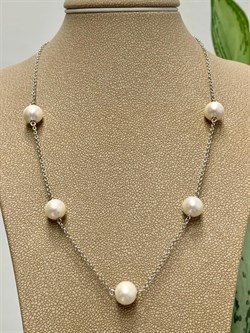 *Ожерелье р.40 Белый Жемчуг д.7,5*8мм арт. 6.0005.d.f-273 Вес 6,45 г - фото 252514 *Ожерелье р.40 Белый Жемчуг д.7,5*8мм арт. 6.0005.d.f-273 Вес 6,45 г - фото 252514