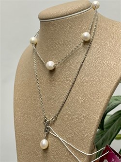 *Ожерелье р.40 Белый Жемчуг д.7,5*8мм арт. 6.0005.d.f-273 Вес 6,45 г - фото 252606 *Ожерелье р.40 Белый Жемчуг д.7,5*8мм арт. 6.0005.d.f-273 Вес 6,45 г - фото 252606