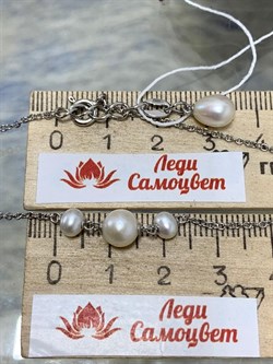 *Ожерелье р.40 Белый Жемчуг д.4*5 д.6*7мм арт. 6.U003.d.f-644 Вес 3,39 г - фото 252759 *Ожерелье р.40 Белый Жемчуг д.4*5 д.6*7мм арт. 6.U003.d.f-644 Вес 3,39 г - фото 252759