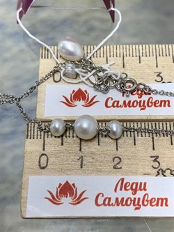 *Ожерелье р.45 Белый Жемчуг д.4*5 д.6*7мм арт. 6.U003.d.f-682 Вес 3,64 г - фото 252808 *Ожерелье р.45 Белый Жемчуг д.4*5 д.6*7мм арт. 6.U003.d.f-682 Вес 3,64 г - фото 252808