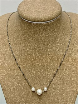 *Ожерелье р.45 Белый Жемчуг д.4*5 д.6*7мм арт. 6.U003.d.f-682 Вес 3,64 г - фото 252812 *Ожерелье р.45 Белый Жемчуг д.4*5 д.6*7мм арт. 6.U003.d.f-682 Вес 3,64 г - фото 252812