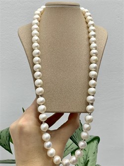 *Ожерелье р.55 д.9*10 Белый Жемчуг арт. 811000540109.055-124 - фото 252906