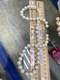 *Ожерелье р.55 д.9*10 Белый Жемчуг арт. 811000540109.055-124 - фото 252908