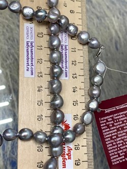 *Ожерелье р.55 д.8*9 Серебристый Жемчуг Барокко арт. 810905580009.055-899 - фото 252958 *Ожерелье р.55 д.8*9 Серебристый Жемчуг Барокко арт. 810905580009.055-899 - фото 252958