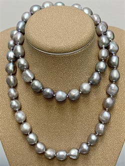 *Ожерелье р.55 д.8*9 Серебристый Жемчуг Барокко арт. 810905580009.055-899 - фото 252962 *Ожерелье р.55 д.8*9 Серебристый Жемчуг Барокко арт. 810905580009.055-899 - фото 252962