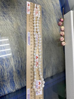 *Ожерелье р.55 д.8*9 Белый Жемчуг арт. 810900930002.055-869 - фото 253000