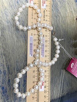 *Ожерелье р.55 д.8*9 Белый Жемчуг арт. 810900930002.055-869 - фото 253002
