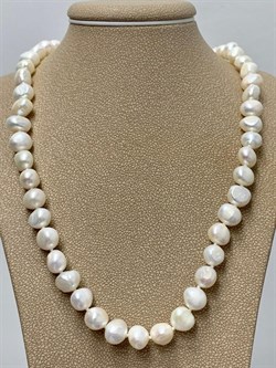 *Ожерелье р.55 д.7*8 Белый Жемчуг Барокко арт. 810800800002.055-904 - фото 253046 *Ожерелье р.55 д.7*8 Белый Жемчуг Барокко арт. 810800800002.055-904 - фото 253046