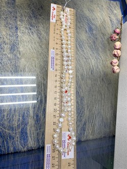 *Ожерелье р.55 д.7*8 Белый Жемчуг Барокко арт. 810800800002.055-149 - фото 253054 *Ожерелье р.55 д.7*8 Белый Жемчуг Барокко арт. 810800800002.055-149 - фото 253054