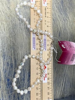 *Ожерелье р.55 д.7*8 Белый Жемчуг Барокко арт. 810800800002.055-149 - фото 253056 *Ожерелье р.55 д.7*8 Белый Жемчуг Барокко арт. 810800800002.055-149 - фото 253056