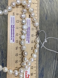 *Ожерелье р.55 д.7*8 Белый Жемчуг Барокко арт. 810800800002.055-944 - фото 253062 *Ожерелье р.55 д.7*8 Белый Жемчуг Барокко арт. 810800800002.055-944 - фото 253062