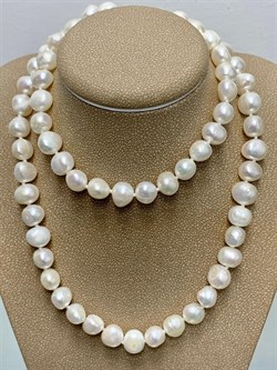 *Ожерелье р.55 д.7*8 Белый Жемчуг Барокко арт. 810800800002.055-944 - фото 253065 *Ожерелье р.55 д.7*8 Белый Жемчуг Барокко арт. 810800800002.055-944 - фото 253065