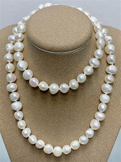 *Ожерелье р.55 д.7*8 Белый Жемчуг Барокко арт. 810800800002.055-944 - фото 253066 *Ожерелье р.55 д.7*8 Белый Жемчуг Барокко арт. 810800800002.055-944 - фото 253066