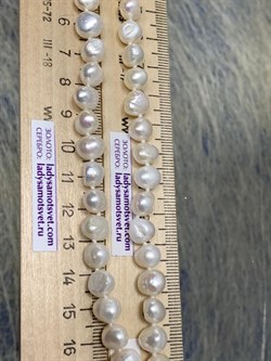 *Ожерелье р.55 д.7*8 Белый Жемчуг Барокко арт. 810800800002.055-692 - фото 253071 *Ожерелье р.55 д.7*8 Белый Жемчуг Барокко арт. 810800800002.055-692 - фото 253071