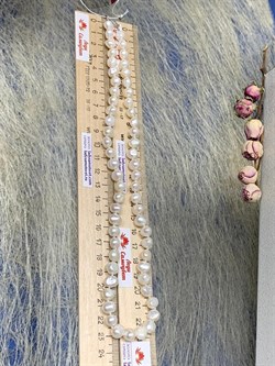 *Ожерелье р.50 д.7*8 Белый Жемчуг Барокко арт. 810800800002.050-937 - фото 253081 *Ожерелье р.50 д.7*8 Белый Жемчуг Барокко арт. 810800800002.050-937 - фото 253081