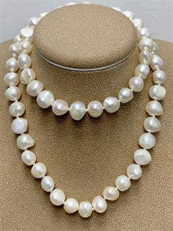 *Ожерелье р.50 д.7*8 Белый Жемчуг Барокко арт. 810800800002.050-937 - фото 253085 *Ожерелье р.50 д.7*8 Белый Жемчуг Барокко арт. 810800800002.050-937 - фото 253085