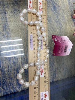 *Ожерелье р.50 д.7,5*11 Белый Жемчуг Барокко арт. 811101200009.050-404 - фото 253119 *Ожерелье р.50 д.7,5*11 Белый Жемчуг Барокко арт. 811101200009.050-404 - фото 253119