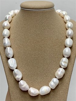 *Ожерелье р.55 д.7,5*11 Белый Жемчуг Барокко арт. 811101200002.055-540 - фото 253124 *Ожерелье р.55 д.7,5*11 Белый Жемчуг Барокко арт. 811101200002.055-540 - фото 253124