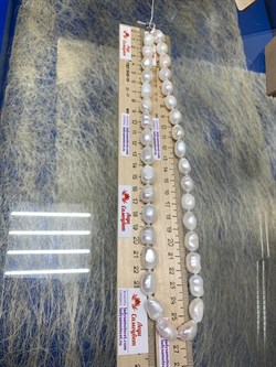 *Ожерелье р.55 д.7,5*11 Белый Жемчуг Барокко арт. 811101200002.055-540 - фото 253127 *Ожерелье р.55 д.7,5*11 Белый Жемчуг Барокко арт. 811101200002.055-540 - фото 253127