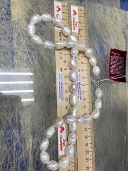 *Ожерелье р.55 д.7,5*11 Белый Жемчуг Барокко арт. 811101200002.055-540 - фото 253129 *Ожерелье р.55 д.7,5*11 Белый Жемчуг Барокко арт. 811101200002.055-540 - фото 253129