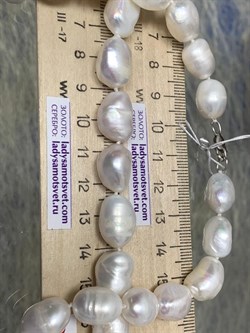 *Ожерелье р.55 д.7,5*11 Белый Жемчуг Барокко арт. 811101200002.055-540 - фото 253130 *Ожерелье р.55 д.7,5*11 Белый Жемчуг Барокко арт. 811101200002.055-540 - фото 253130